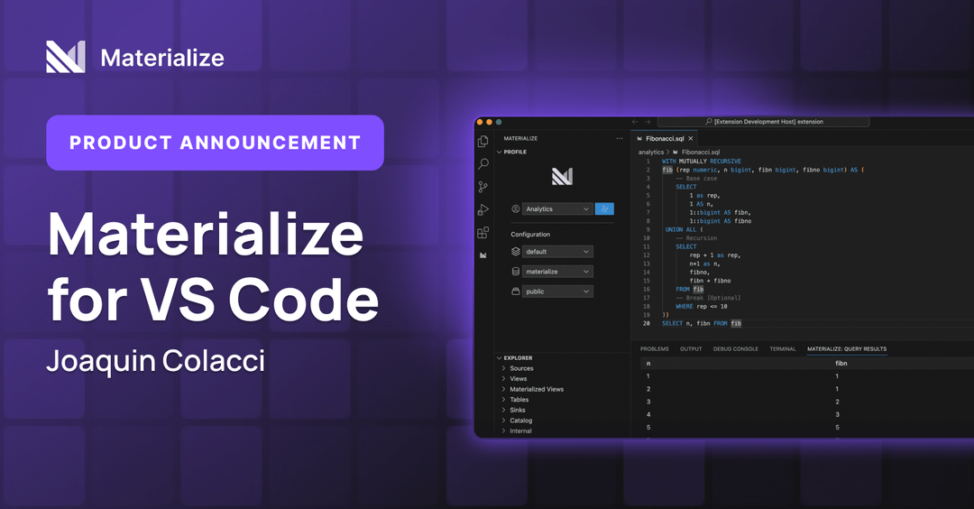 Materialize Interface