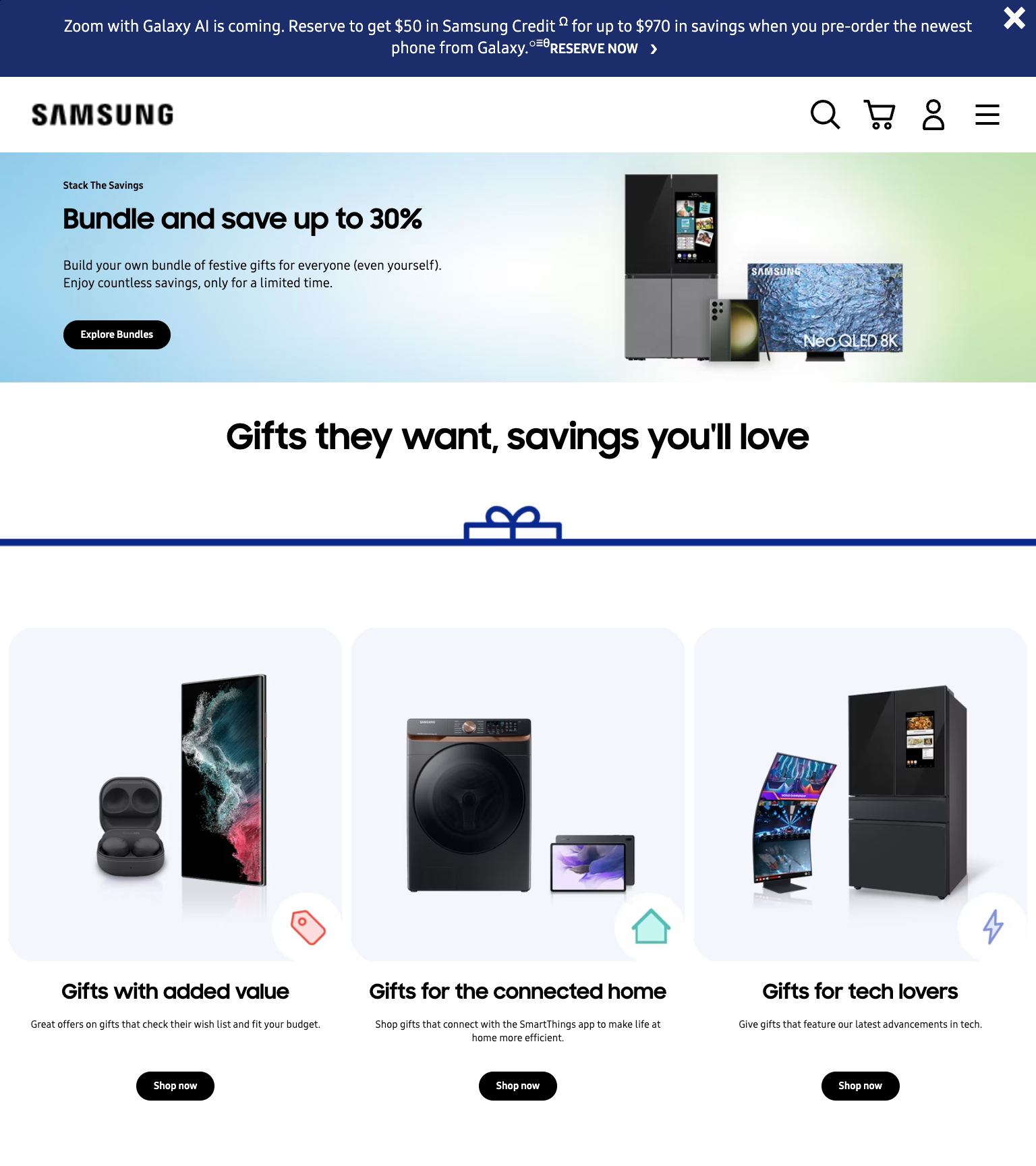 Samsung Website
